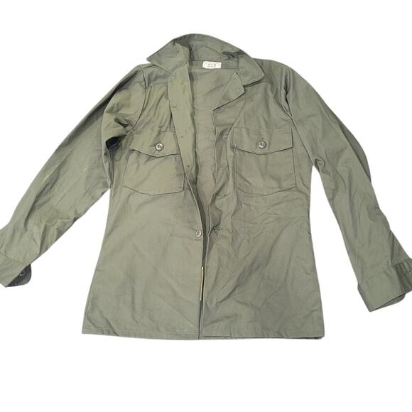 1979 U.S. Army Utility Shirt – Army Shade 507 – Size 14-1/2 x 33 - Picture 1 of 6